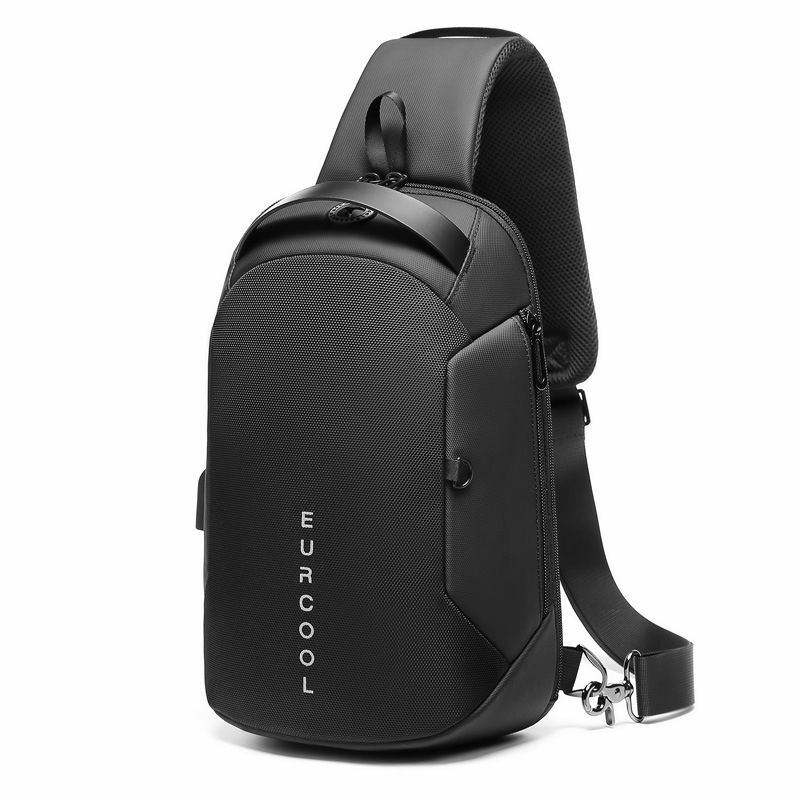 Multifunction Crossbody Chest Bag Men USB Charging Port Messengers Pack Waterproof Sling Shoulder Bags For Male Bolsas Masculina