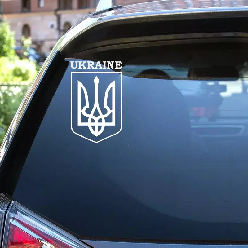 Herb ukrainowych naklejek samochodowych wodoodporne winylowa tablica naścienna akcesoria samochodowe Pegatinas Para Coche samochód DIY stylizacja