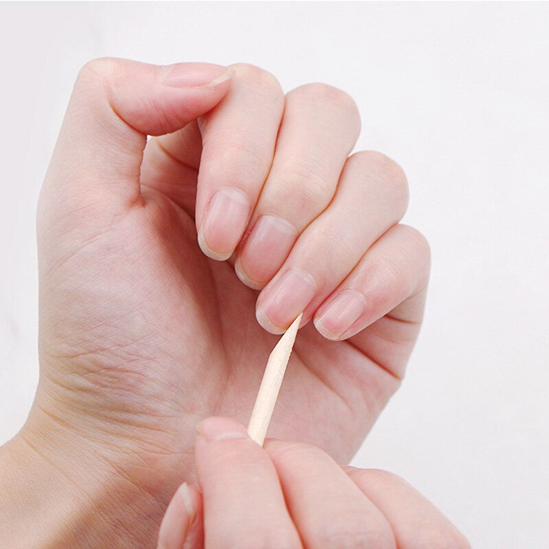 500 Stuks Oranje Hout Sticks Voor Nagels Bulk Dubbelzijdige Cuticula Pusher Remover Nail Art Manicure Pedicure Tool Voor Manicure Pedicu