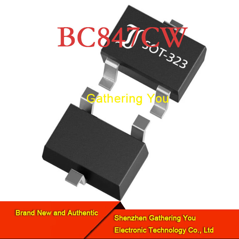 BC847CW SOT323 transistor Bipolar, transistor de Unión bipolar, nuevo y auténtico