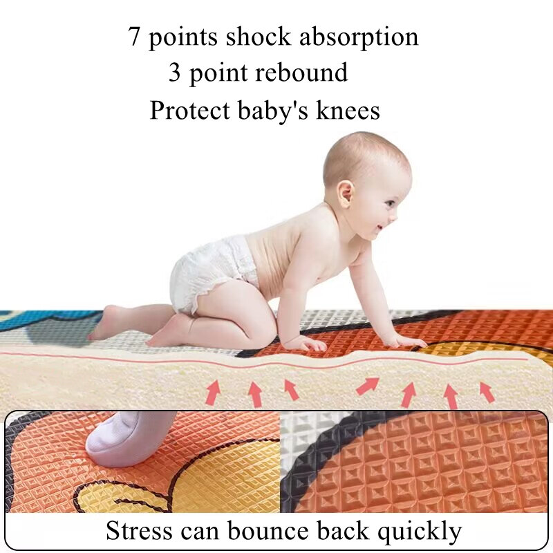 1Cm Epe Speelmat Voor Kinderveiligheid Mat Milieuvriendelijk Dikke Baby Kruipen Speelmatten Opvouwbare Mat Tapijt Kleed Speelmat