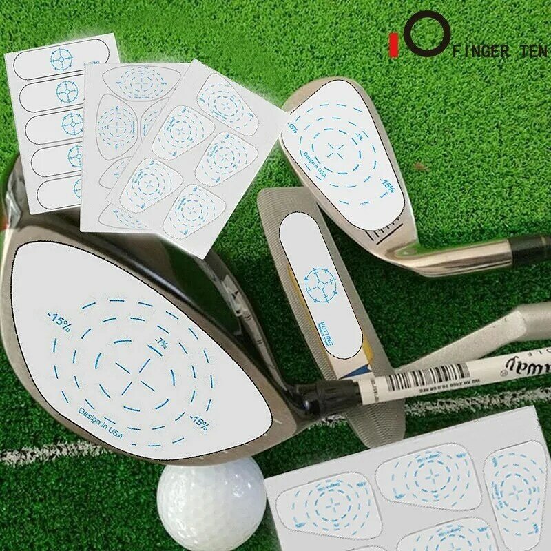 Desain Baru Driver Dampak Pita Label Golf Dampak Stiker untuk Pelatihan Ayunan Besi Putters dan Kayu