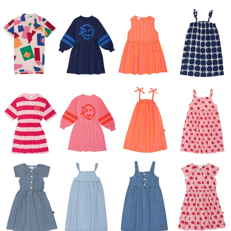 Детское платье, Новинка лета 2024, бренд wyn, милое платье принцессы с коротким рукавом для девочек