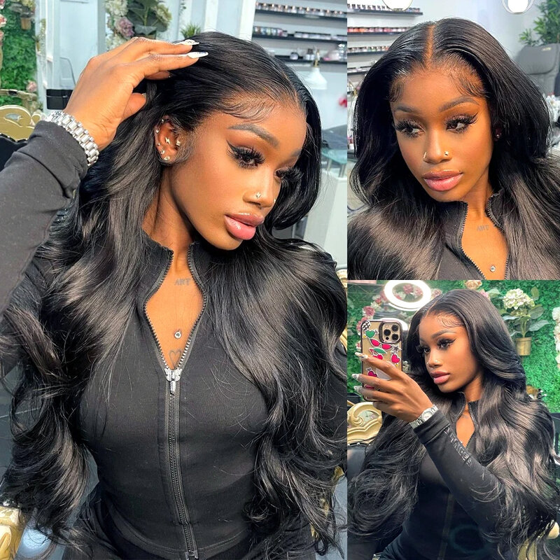 13X4 Lace Frontal Human Hair Wigs For Women 32 Inch Brazilian Body Wave Lace Front Wig Pre-plucked Hairline with Baby Hair Wigs
