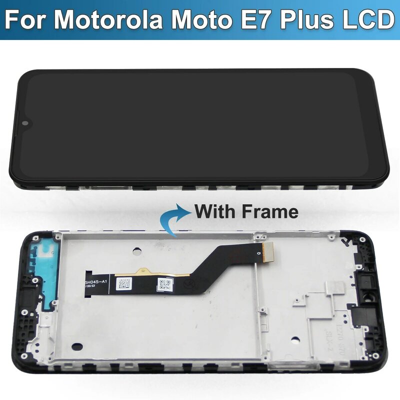 Layar Original 6.5 inci untuk Motorola Moto E7 Plus, layar Lcd rakitan Digitizer layar sentuh untuk XT2081-1 Moto E7 Plus, XT2081-2