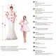 LISER-vestidos de novia de satén con Apliques de encaje para mujer, vestido de novia elegante, ilusión de línea A, espalda con botón