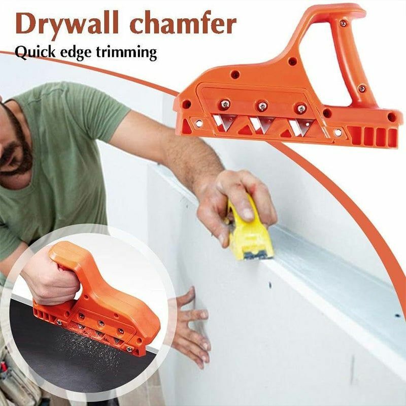 Pladur Quick Cutter, Gypsum Board Hand Plane, Drywall Edge Chanfro, Woodworking Cutting Tool, 45 °, 60 ° Trimmer Hand Tool