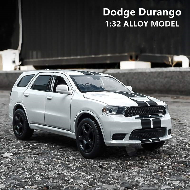 Modelo de coche de aleación de Dodge Durango SUV, juguete de Metal fundido a presión, sonido y luz, colección de regalos, envío gratis, 1:32