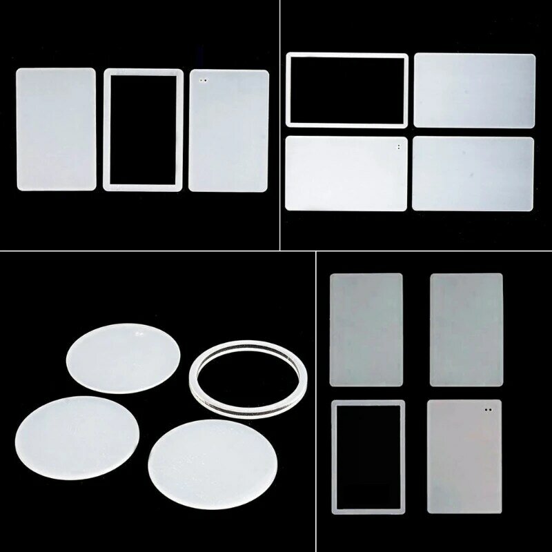 E0BF Vários estilos branco para chaveiros para projetos artesanato e vinis DIY