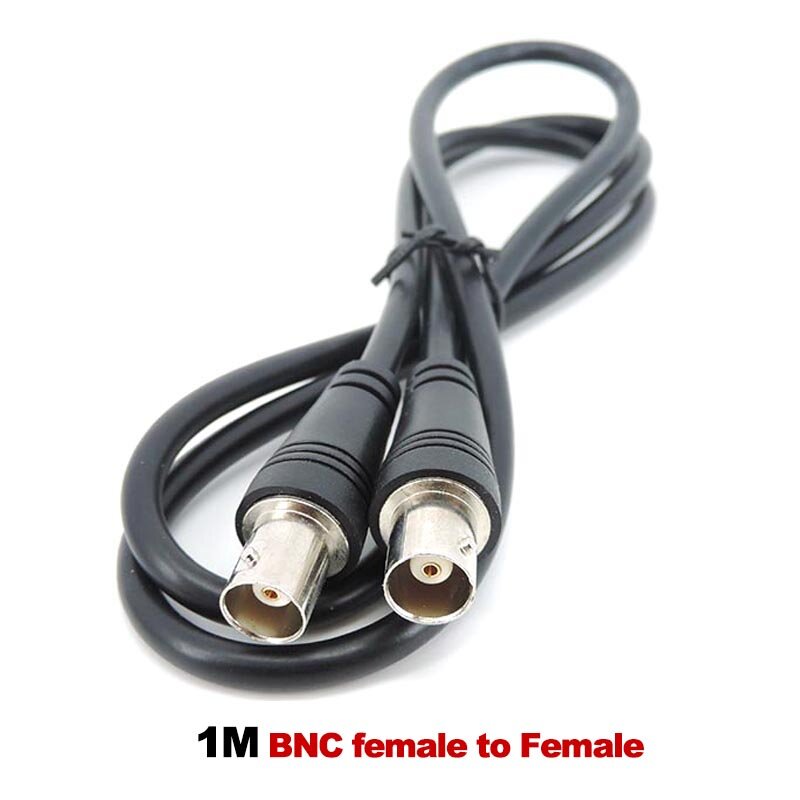 1M BNC female to Female Plug Q9 CCTV Extension Coaxial Line Cable female to female Security video camera Monitoring A7