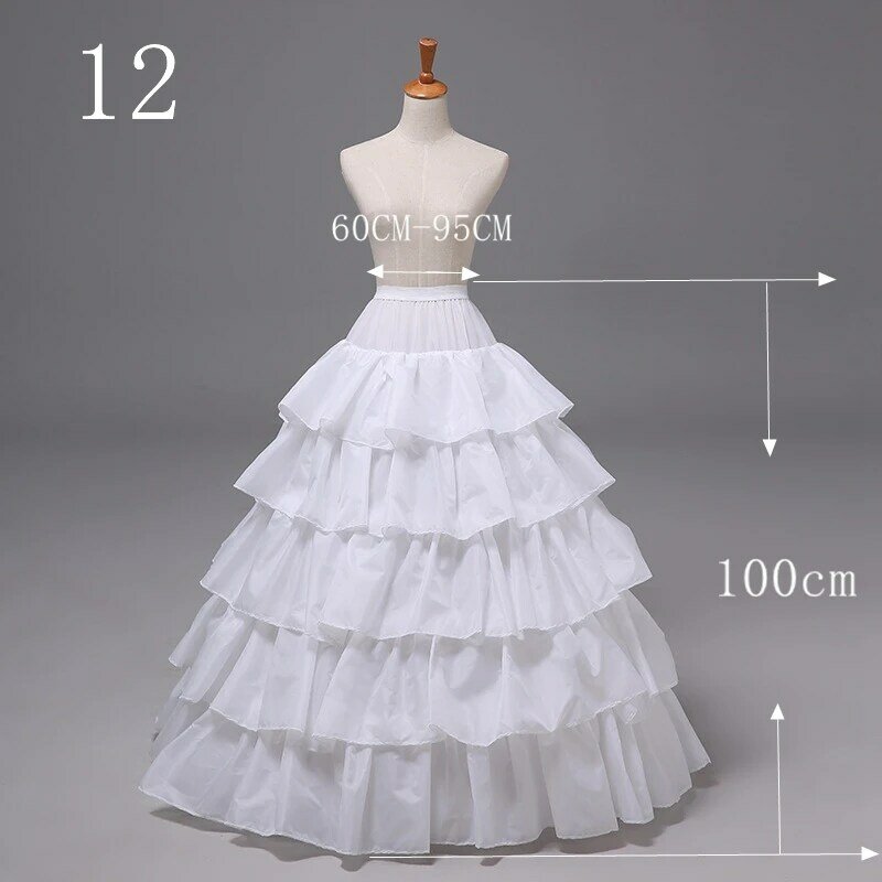 Bridal Wedding Petticoat Hoop, Crinolina, Prom Underskirt, Fancy Skirt Slip, Muitos estilos, Venda quente