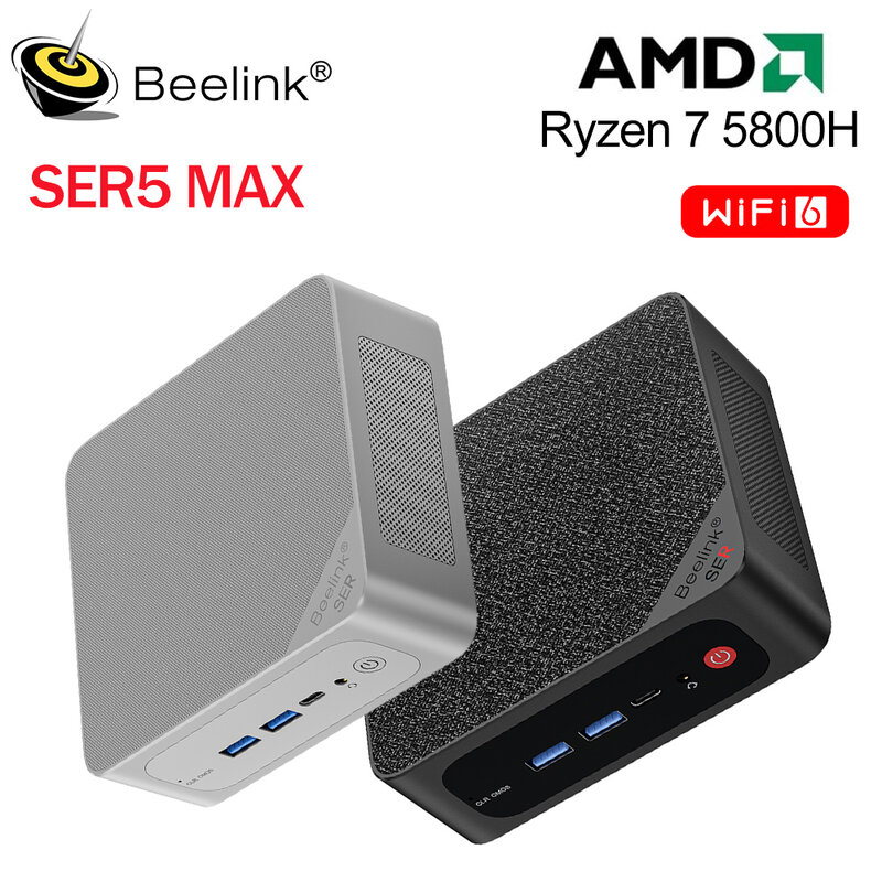 بيلينك-كمبيوتر ألعاب مكتبي ، SER5 Pro Max ، AMD Ryzen 5 ، 5560U ، 7 ، 5700U ، 5800H ، SER ، WiFi6 ، BT5.2 ، DDR4 ، 16GB ، 500GB ، SSD ، 32GB ، 1T