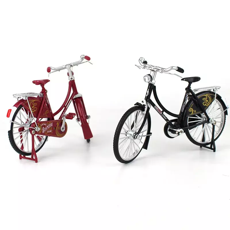 Modèle de vélo de montagne rétro en alliage pour adulte, ornement de vélo, collection de cadeaux, 1:10