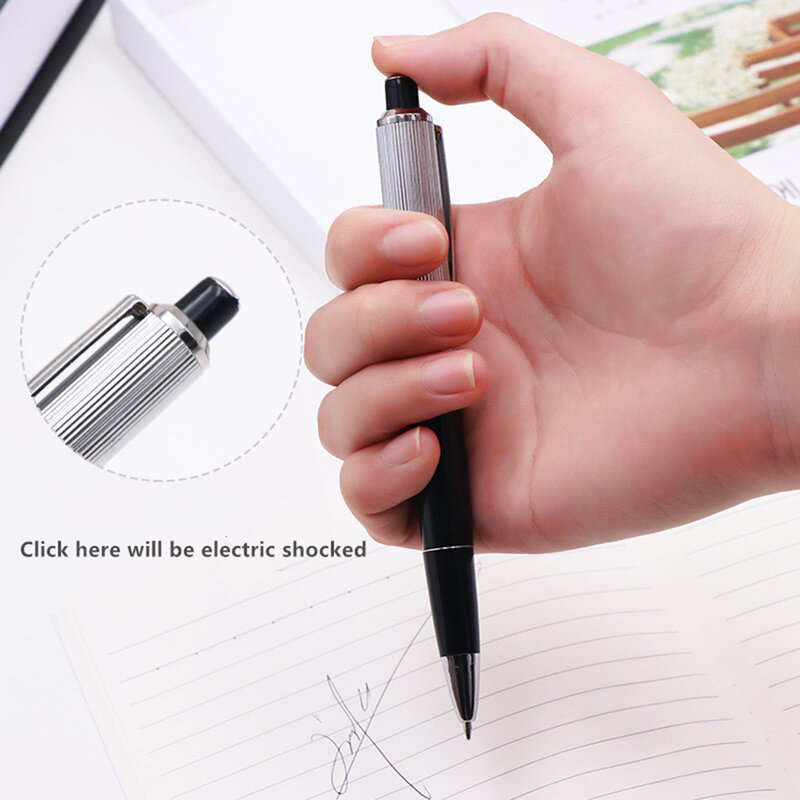 Joke elektryczny długopis rażący prądem zabawne elektryczne szokujące pióro Prank gry | Prank twoi przyjaciele rodzina nowość elektryczne szokujące długopisy