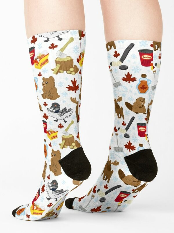 Canada Socks Men sock Crossfit socks valentines day gift for boyfriend Stockings man
