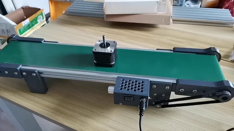 Electric Conveyor Belt with Forward and Reverse Technology Elevator Model Students Experiments Friction for Robotic Arm DIY Kit