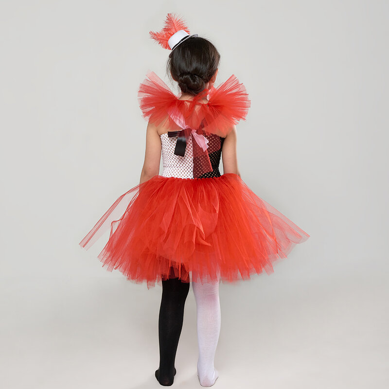 Costume d'Halloween de Clown au Beurre pour Fille, Robe Tutu de Barrage, Robes de ixde Carnaval, Vêtements Cosplay pour Enfant