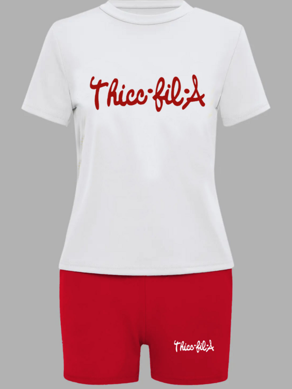 Комплект из 2 шорт с надписью LW размера плюс, белый пуловер с круглым вырезом и спортивные штаны с эластичным поясом, спортивная одежда из двух предметов