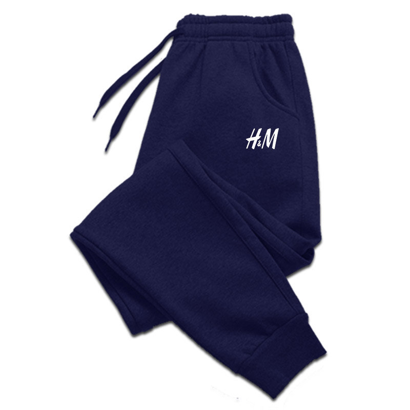 HM Spring and Autumn Fashion Trend New Men's Casual Pants Sports Jogging Sports Pants Harajuku Street Pull Rope Pants