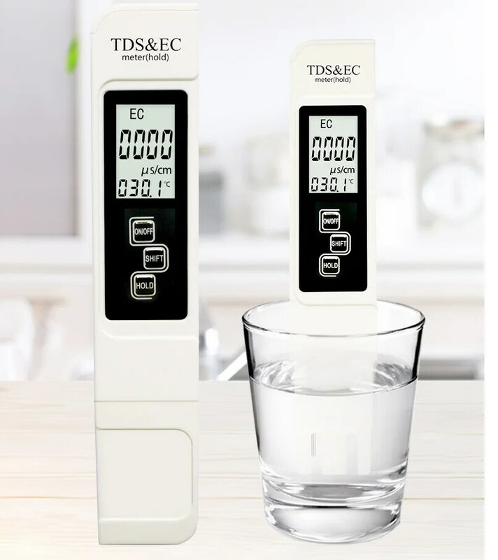 Portatile 3 In 1 TDS EC conducibilità Tester Home Water Quality Test Pen analizzatore digitale ispezione custodia In pelle imballaggio