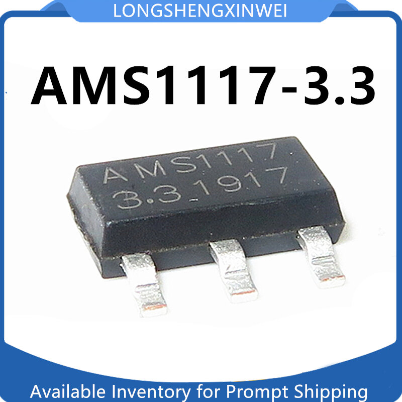 1 szt. Nowy AMS1117-3.3V AMS1117 zasilacz IC dekompresyjny liniowy Regulator napięcia LDO SOT-223