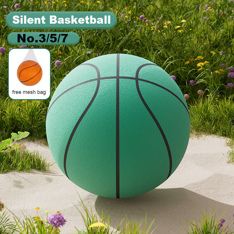 24cm rozmiar 7 cicha piłka do koszykówki odbijająca się wysoka wyciszona piłka do koszykówki gra sportowa dla dzieci prezent urodzinowy na Boże Narodzenie