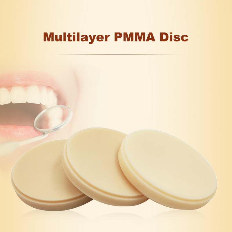 Lodden bloque de PMMA multicapa Dental, sistema abierto de 98MM para laboratorio CAD/CAM, Material de resina Dental para dentistas