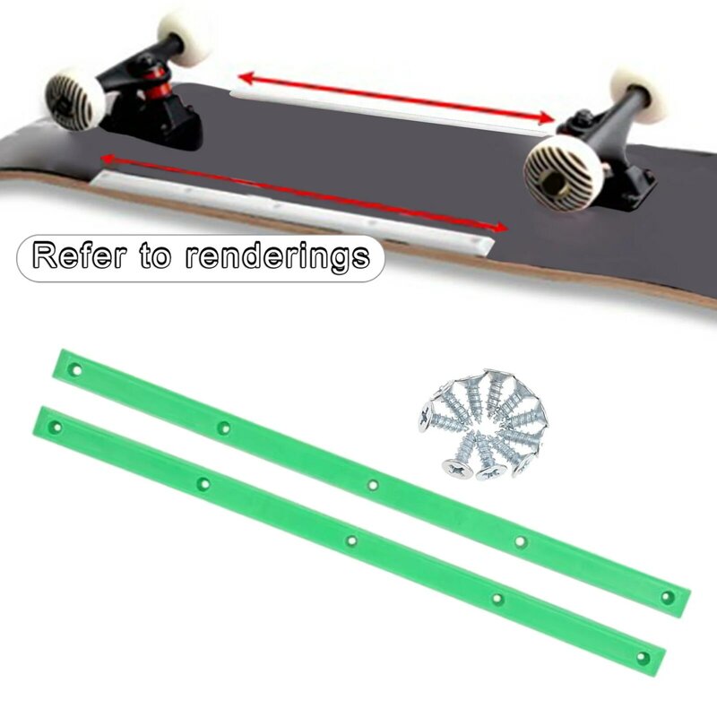 Magideal 1 Paar Longboard Skateboard Rails Rand Beschermen Met 10 Bevestigingsschroeven Outdoor Sport Deel