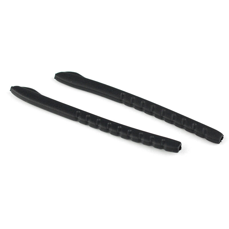20Pcs Brillen Anti Slip Siliconen Rubber Bril Tempel Tips Accessoires Zwarte Kleur 3012