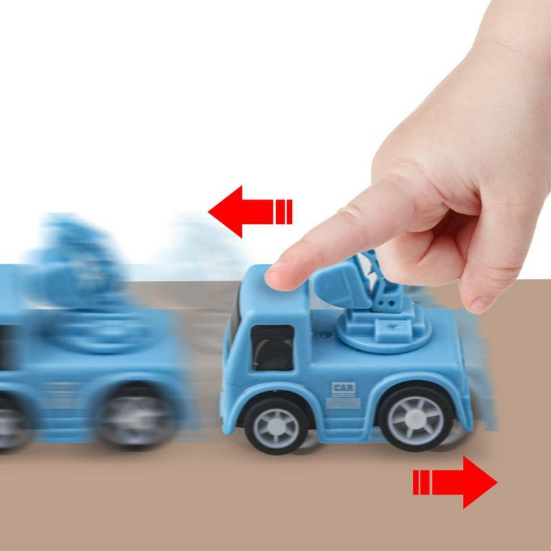 Weihnachts auto Countdown-Spielzeug mit 24 Mini-Autos und Karte lustige Pull-Back-Fahrzeug Spielzeug große Geburtstags geschenk Party Gefälligkeiten für Kinder