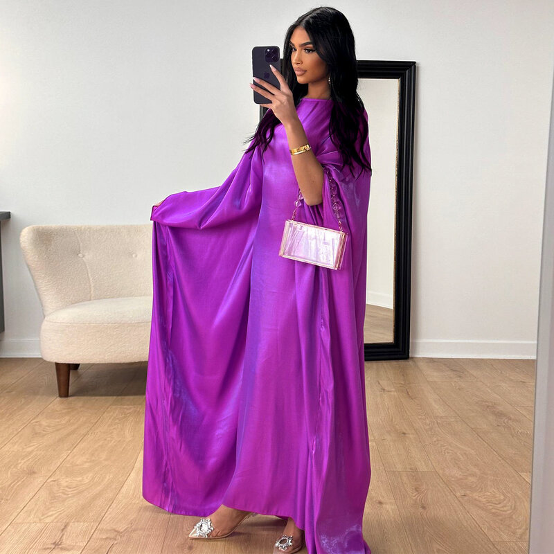 Schmetterling Abaya im inneren Gürtel muslimische Party langes Kleid Abayas für Frauen Dubai Truthahn islamische Kleidung Ramadan Eid Kaftan Robe