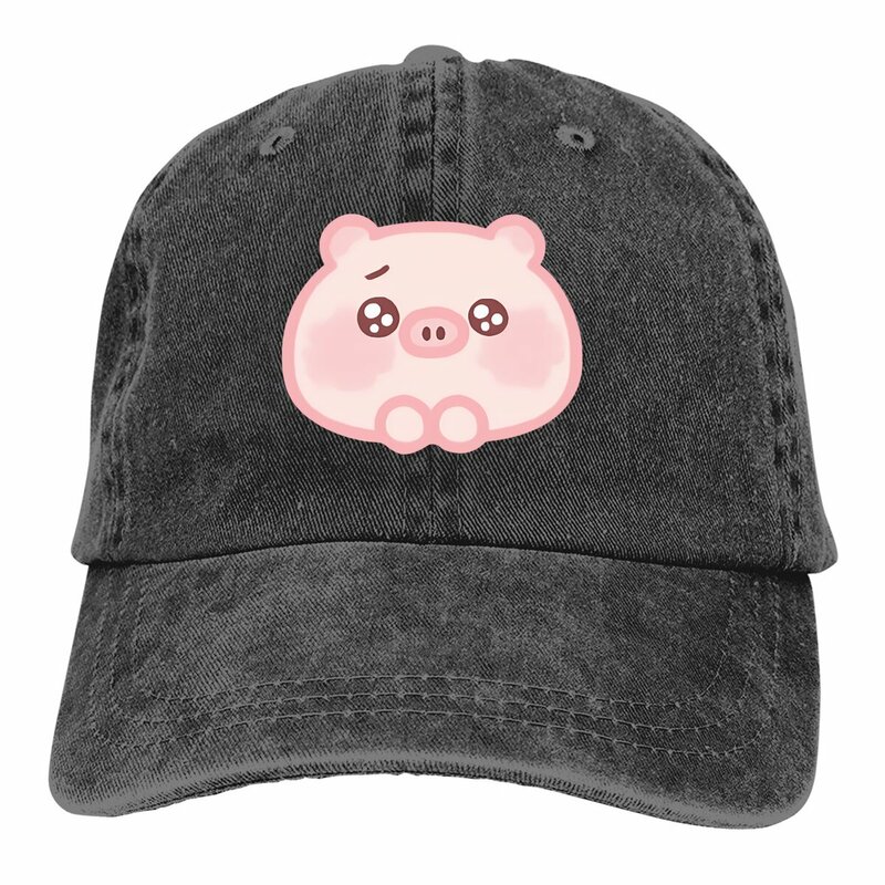 Шляпа разных цветов с изображением свиньи, женская кепка с козырьком