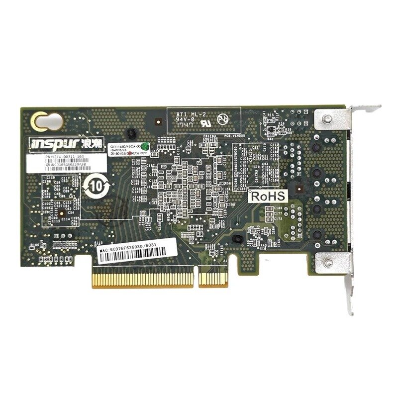 Intel X540-T2 Chipset 10G PCIe x8 tembaga ganda RJ45 10Gbps Port kartu jaringan Ethernet kompatibel PCIE-x8 PCIE-X16