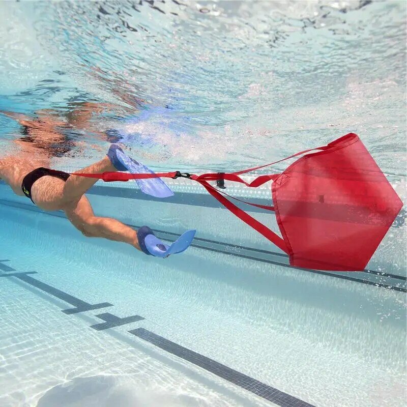 Zwemparachute Zwemweerstand Gordel Krachttraining Sporter Riemen Slepen Parachute Trainer Voor Kinderen Volwassenen