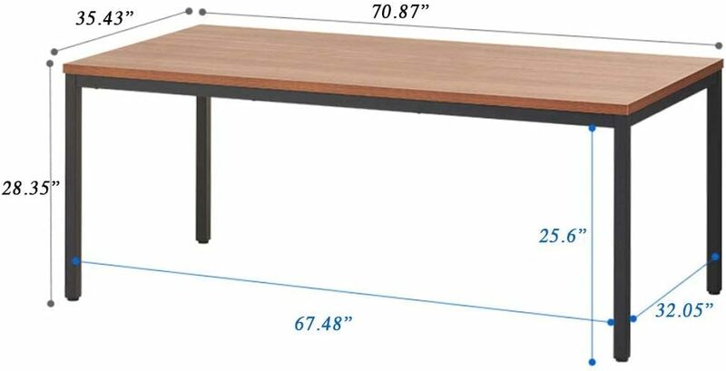 BEST BOARD-Large Table for Home Office, Computer Desk, Dining Table, Sturdy Writing Workstation, 35x70 Inches