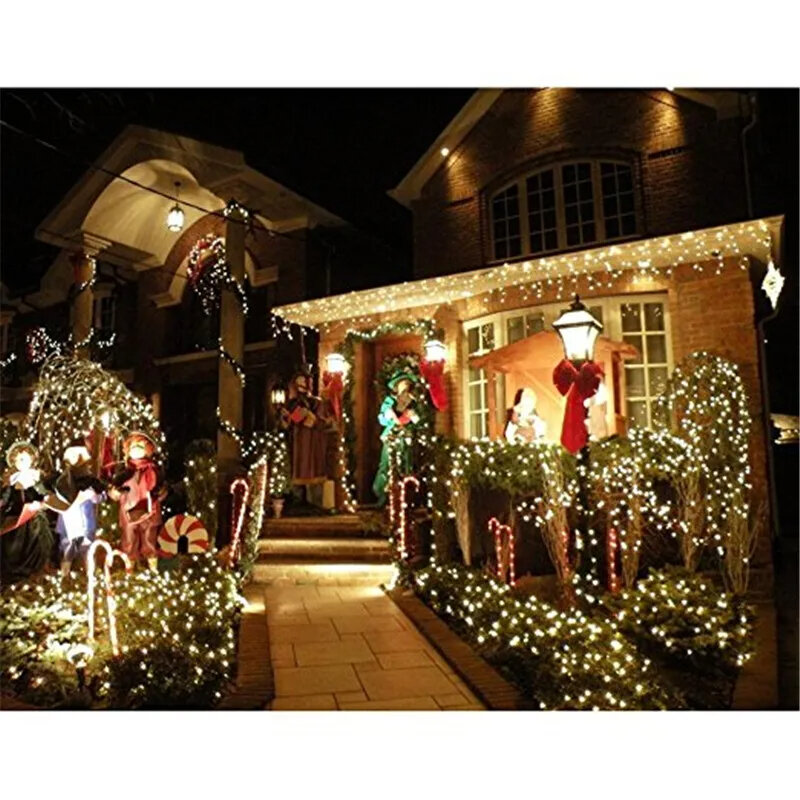 電池式の防水LEDストリングライト,クリスマスライト,休日,結婚式の装飾,3 x aa,2m, 4m, 10m