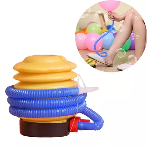 Bomba de aire para globos de piezas, bomba de aire tipo pie/mano para juguete inflable, suministros para fiesta de cumpleaños, 1/2 unidades