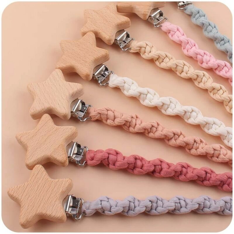 Pacifier Chain Moderate Length Cotton Pacifier Chain Not Harm The Baby Cotton Material Pacifier Chain Shower Gift Pacifier Clip