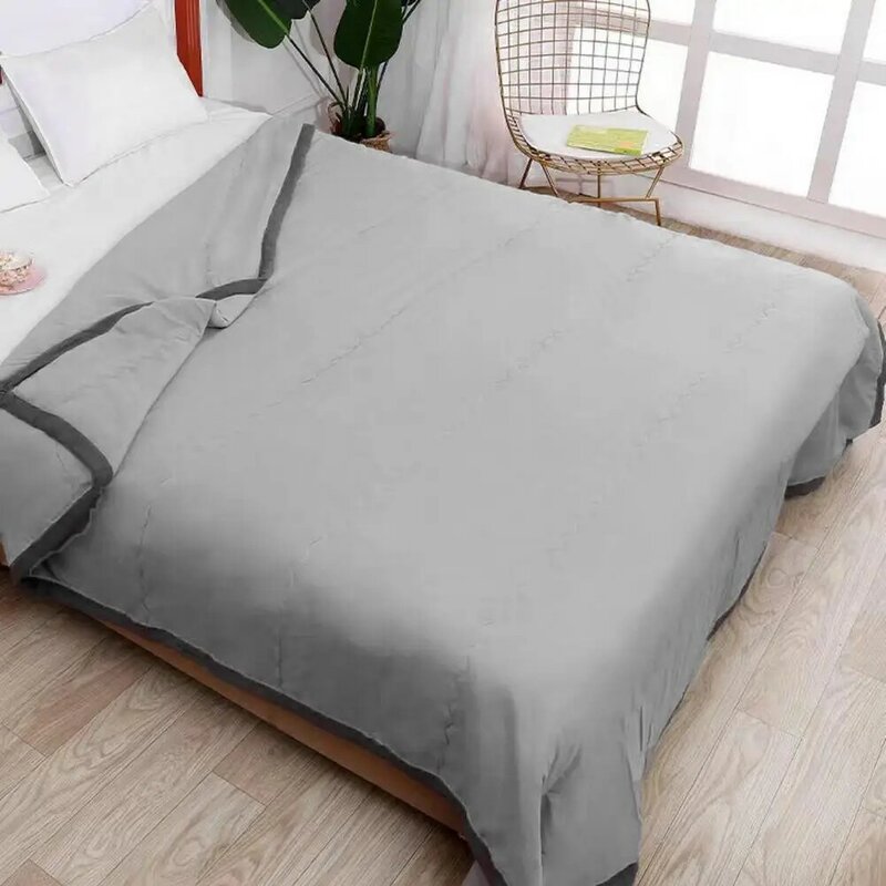 Ropa de cama sedosa, manta ligera y transpirable, edredón lavable, no se decolora, doble cara, refrescante, Verano