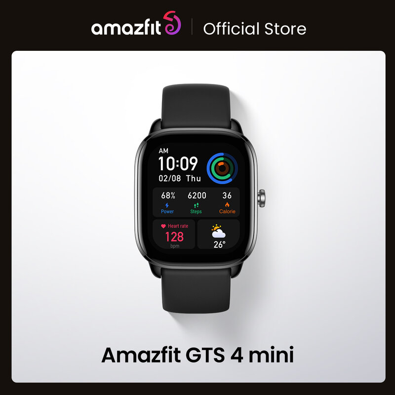 Neue Amazfit GTS 4 Mini Smartwatch Mit Alexa Gebaut-in 24H Herz Rate 120 Sport Modi Smart Uhr zepp App