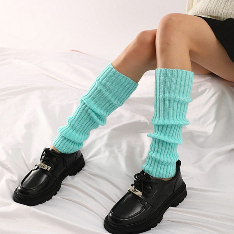 Calor de perna multicolor, textura macia, Skin-Friendly, All Trend Match, estilo retro, elegante, 1 par