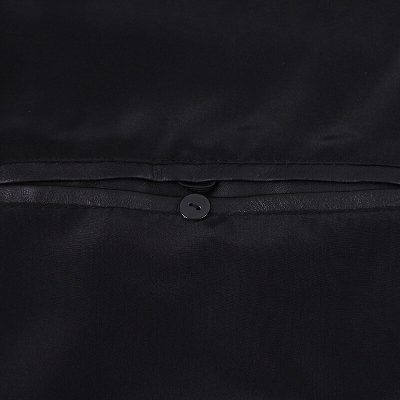 Hq-メンズヘアコート,上質な長袖,自然な黒のミンク,大きいサイズ,カスタムメイド
