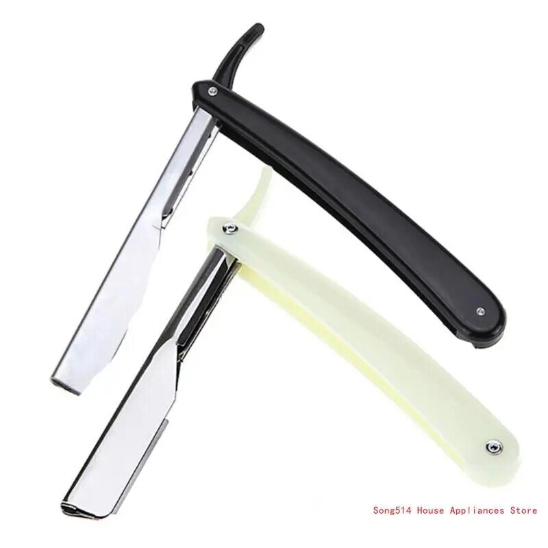 Alça plástico segurança reta para suporte navalha barbeiro manual ferramenta barbear 95AC