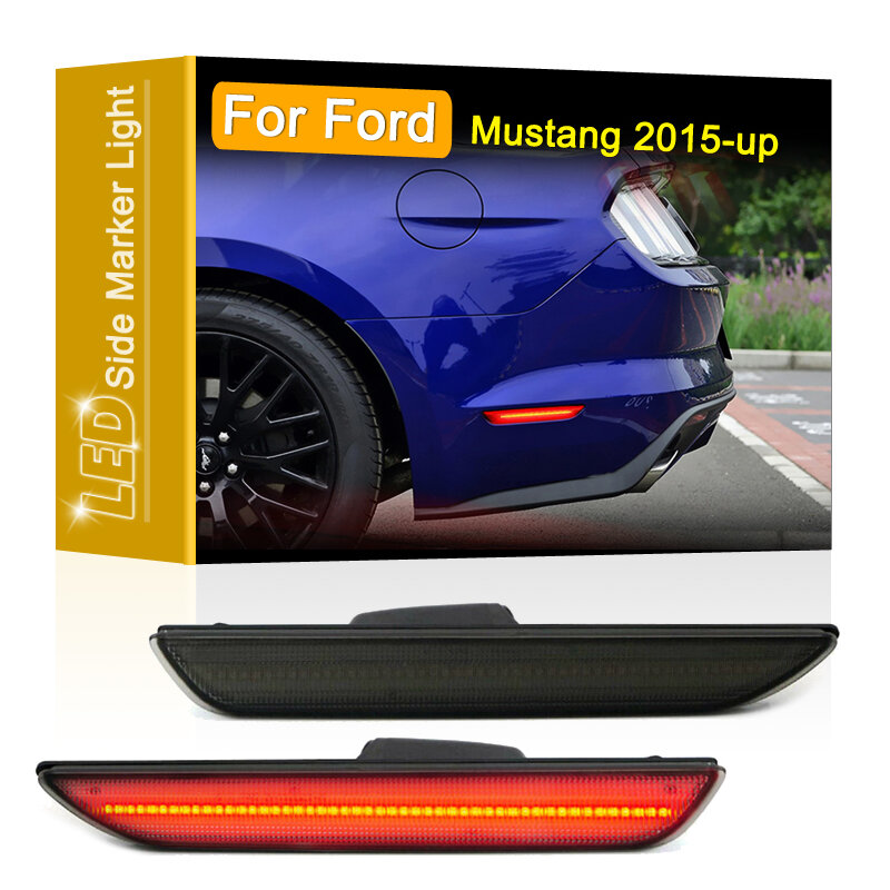 2 шт., светодиодсветильник габаритные огни для Ford Mustang 2015 2016 2017 2018 2019