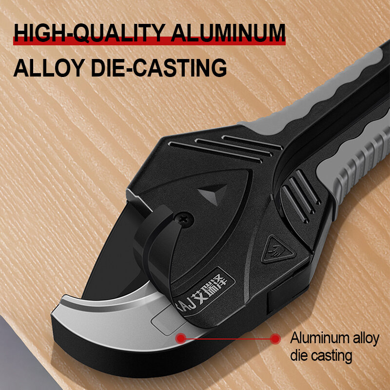 AIRAJ-cortador de tubos de alta resistencia, herramientas de corte Manual de trinquete de corte de manguera de plástico de PVC/PPR, 32-75MM
