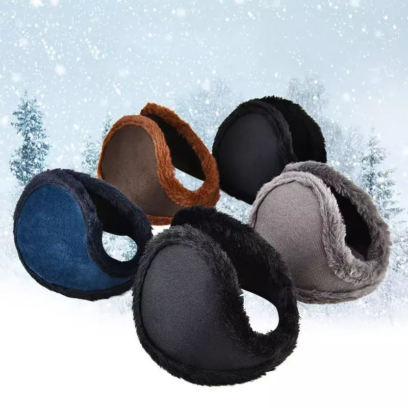 Winter Plush Thickening Earmuffs Ear Warmer Women Men Cold Proof Fashion Solid Color Earflap Outdoors Soft Protection Ear-Muffs