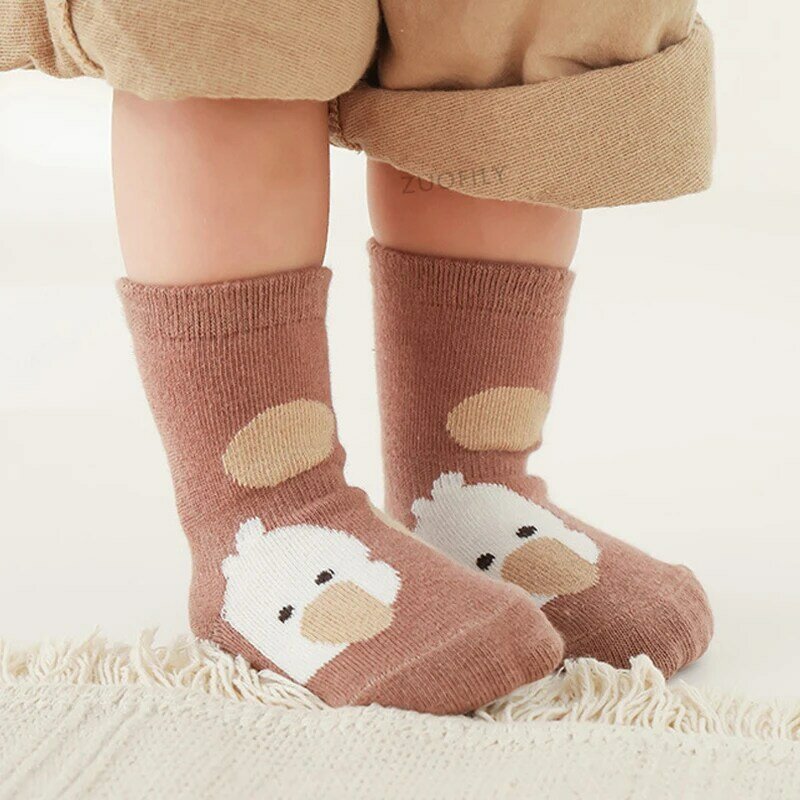 5 paires de chaussettes antidérapantes pour bébé, chaussettes mignonnes en coton doux pour nouveau-né garçon et fille