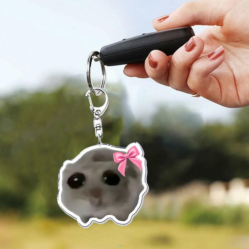 Populaire Grappige Meme Ik Ben Gewoon Een Meisje Trieste Hamster Kettingkettingen Voor Accessoires Tas Hanger Sieraden Fans G R0j4