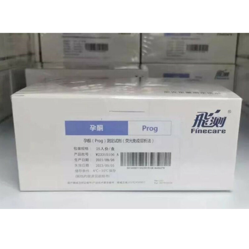 وندفو Finecare Progestrone اختبارات HBA1C TSH hغنى p + CRP LH CtnI D-Dimer AFP PSA 25 قطعة لكل صندوق