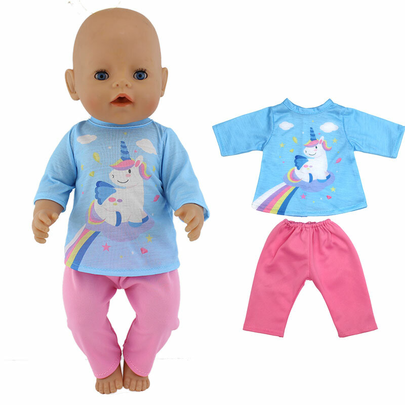 Ropa de unicornio para muñecas, trajes para muñecas de 17 pulgadas y 43cm, accesorios para muñecas, novedad de 2023